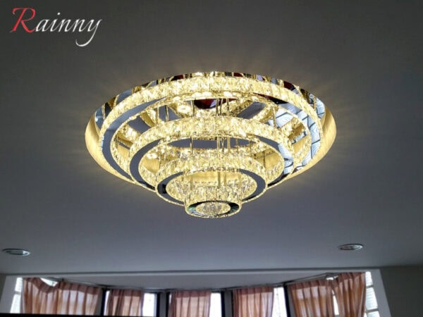 โคมไฟคริสตัล ติดเพดาน สไตล์โมเดิร์น ลักชัวรี่ ดีไซน์พรีเมียม [72056-80] - Image 4
