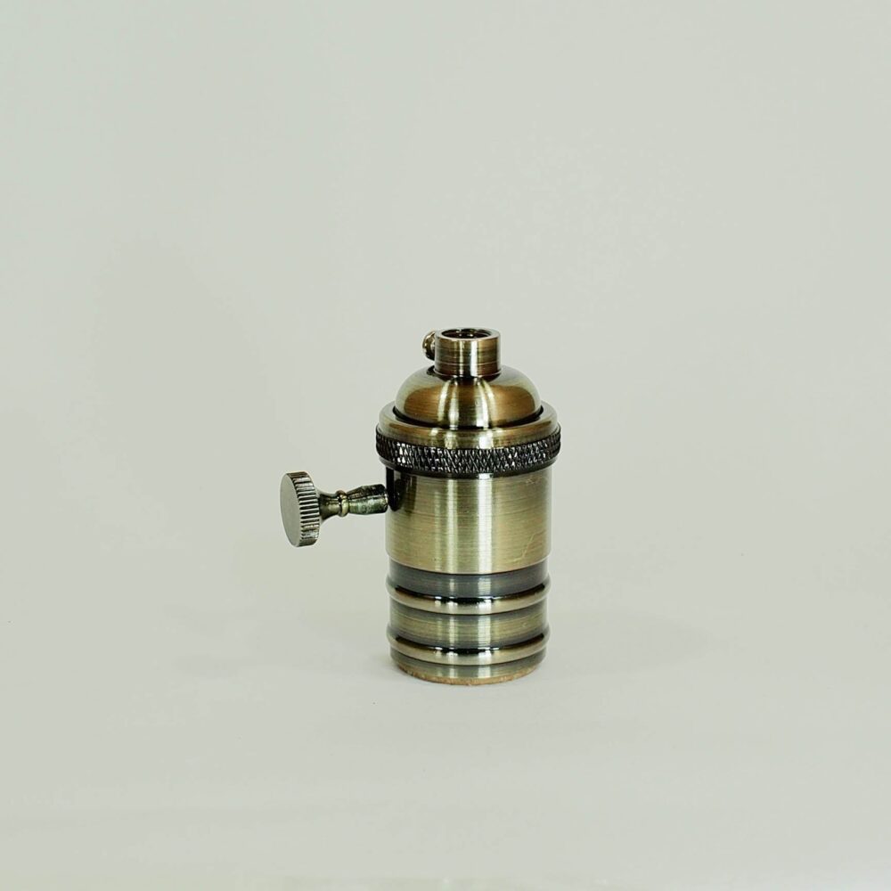 Z.Bulb Holder-Golden black