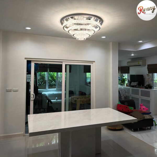 โคมไฟคริสตัล ติดเพดาน สไตล์โมเดิร์น ลักชัวรี่ ดีไซน์พรีเมียม [72056-80] - Image 9