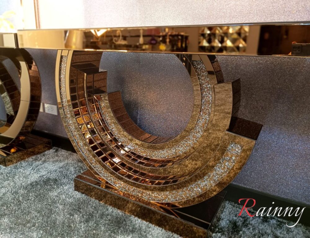 7.MD JS48 โต๊ะคอนโซลกระจก