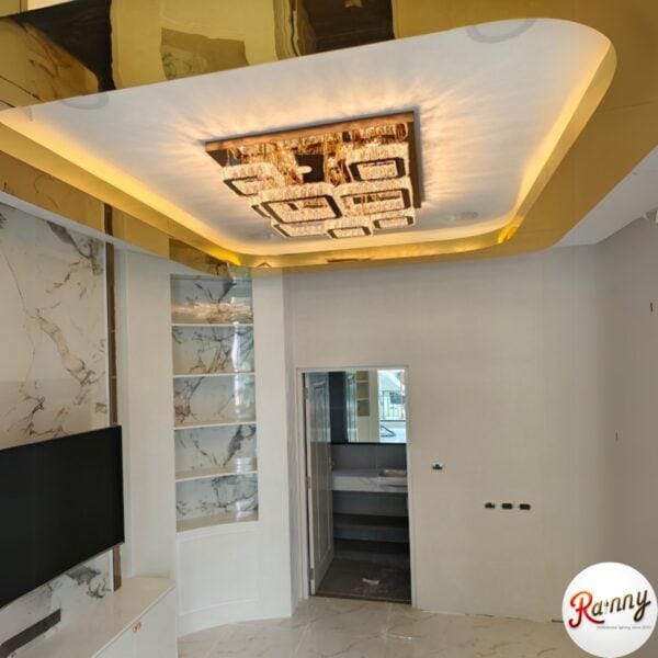 โคมไฟคริสตัล ติดเพดาน สไตล์โมเดิร์น ลักชัวรี่ ดีไซน์พรีเมียม [008-95 rosegold] - Image 6
