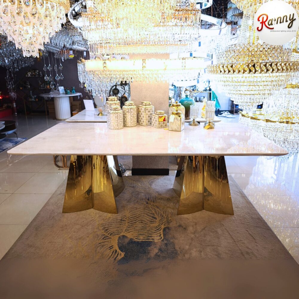 8.MS 1543-240 โต๊ะอาหารหินอ่อน