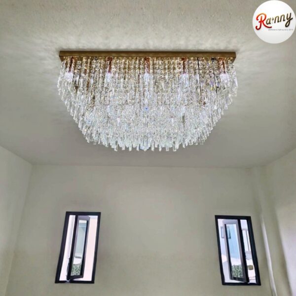โคมไฟคริสตัล ติดเพดาน สไตล์โมเดิร์น ลักชัวรี่ ดีไซน์พรีเมียม [86048-95] - Image 7