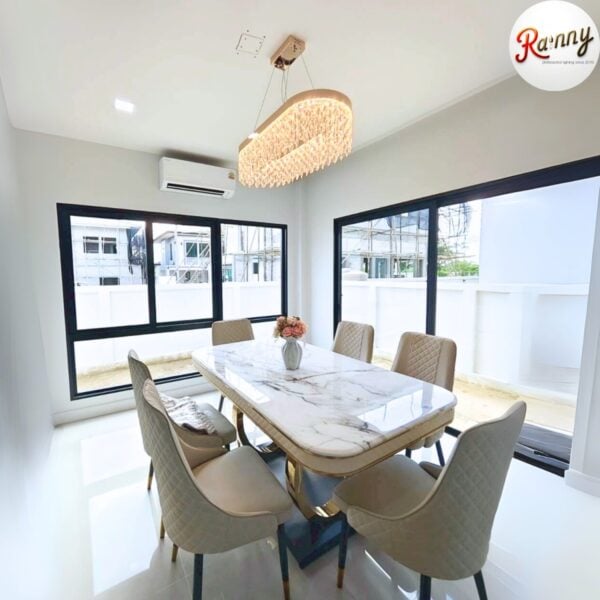 โคมไฟคริสตัล แขวนเพดาน สไตล์โมเดิร์น ลักชัวรี่ ดีไซน์พรีเมียม [6009-850] - Image 3