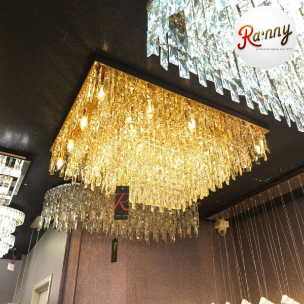 โคมไฟคริสตัล ติดเพดาน สไตล์โมเดิร์น ลักชัวรี่ ดีไซน์พรีเมียม [86048-95]