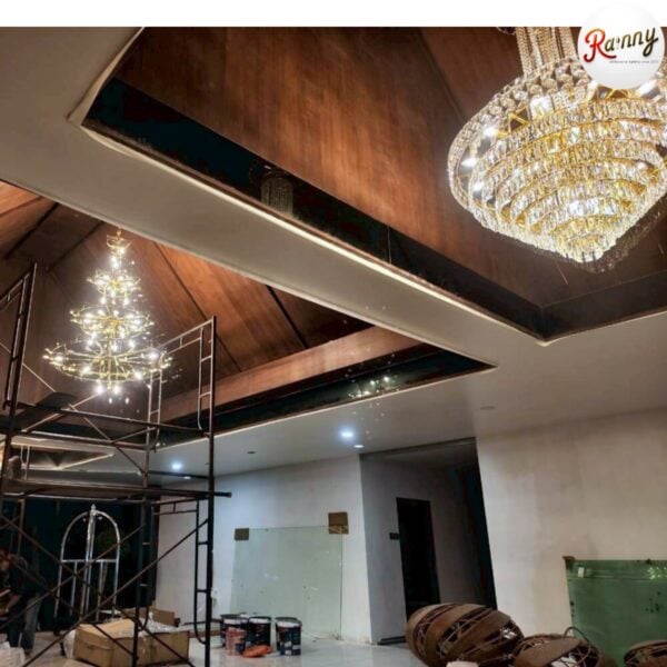 โคมไฟคริสตัล แชนเดอเลียร์ สำหรับโถงสูง สไตล์คลาสสิก [86853-120] - Image 5