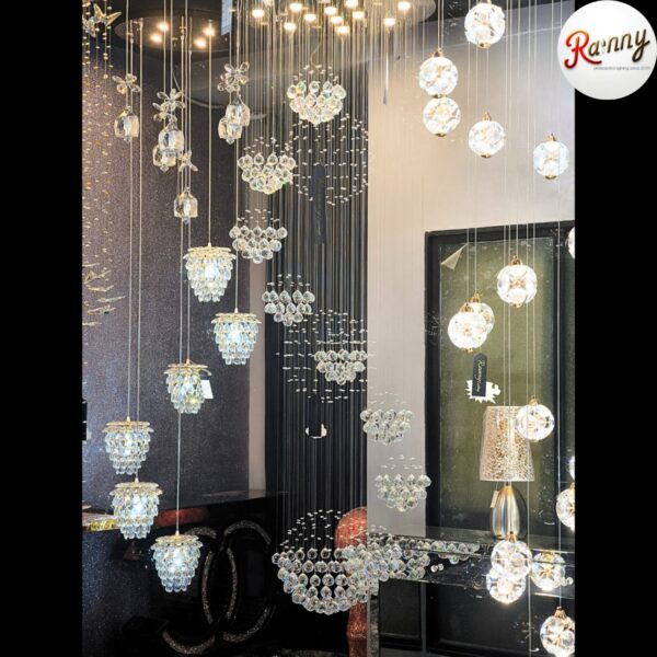 3.CS 3066-80 Crystal Sling Lamp