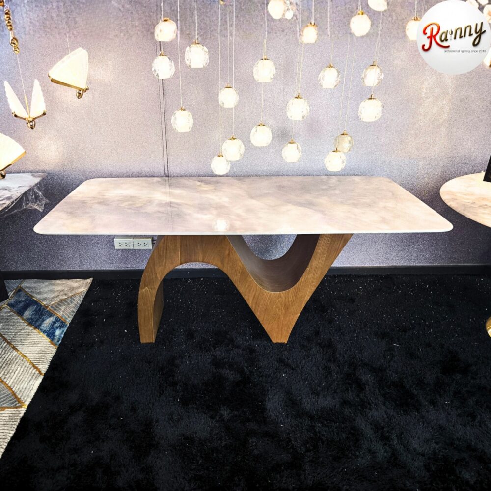 8.MW 18-180 โต๊ะอาหารหินอ่อน