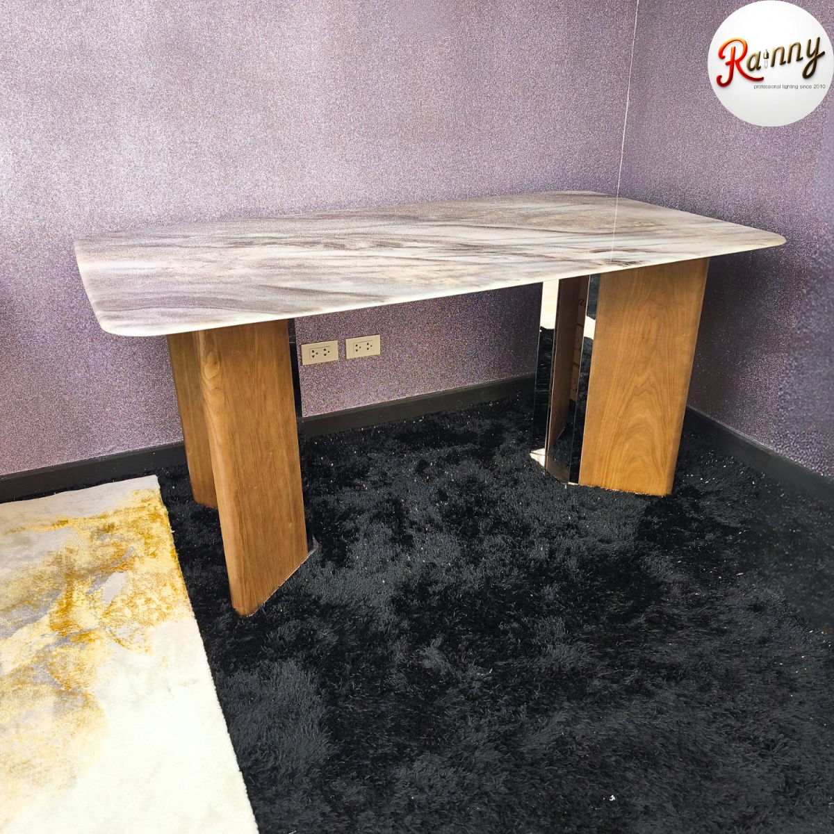 8.MW 2361-160 โต๊ะอาหารหินอ่อน