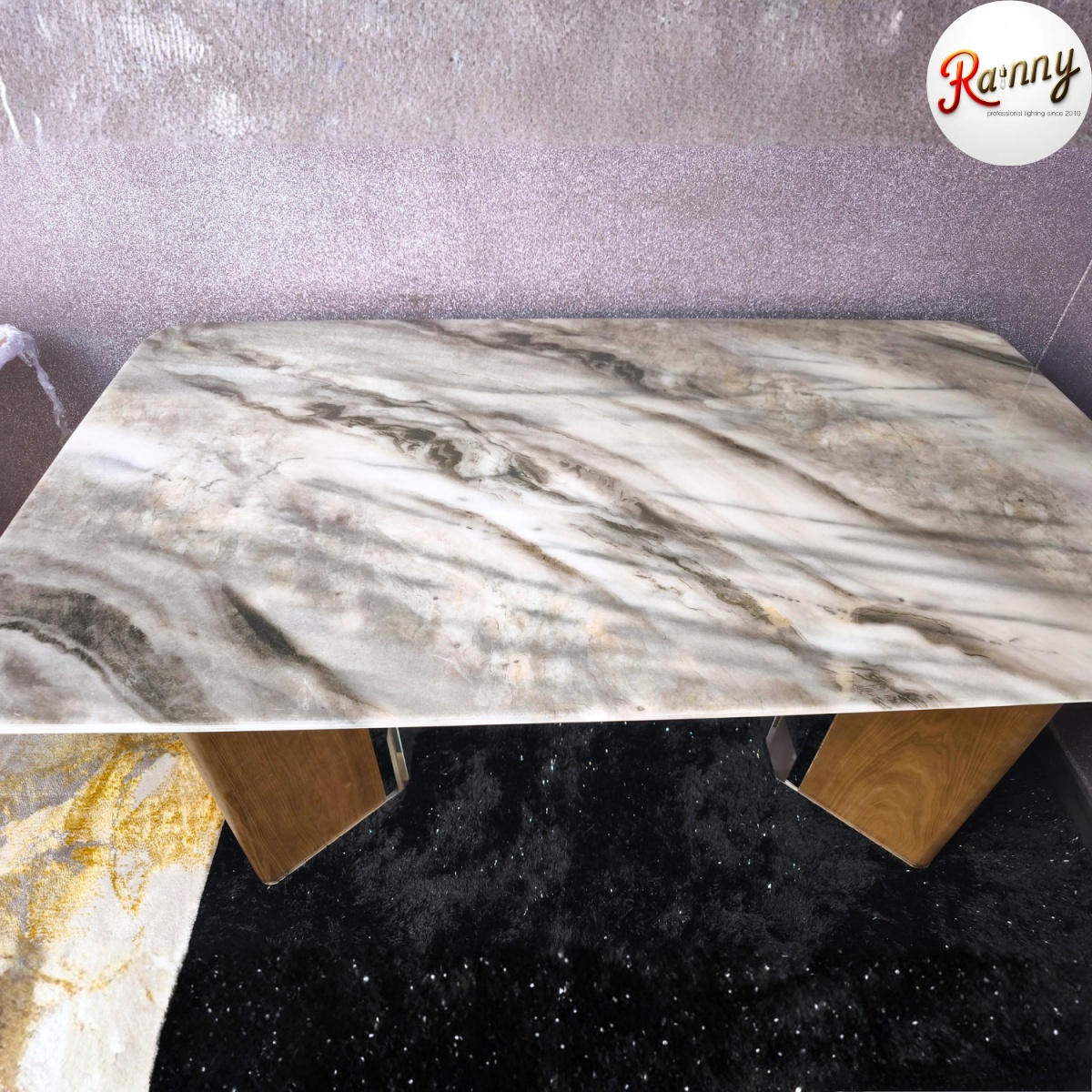 8.MW 2361-160 โต๊ะอาหารหินอ่อน - Image 2