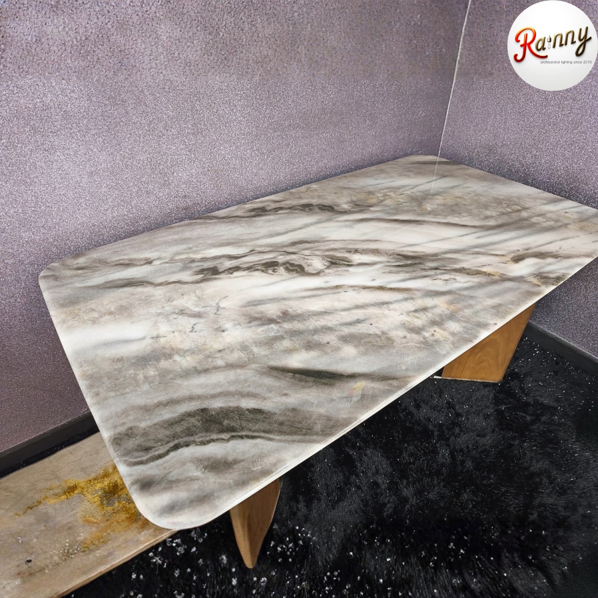 8.MW 2361-160 โต๊ะอาหารหินอ่อน - Image 3
