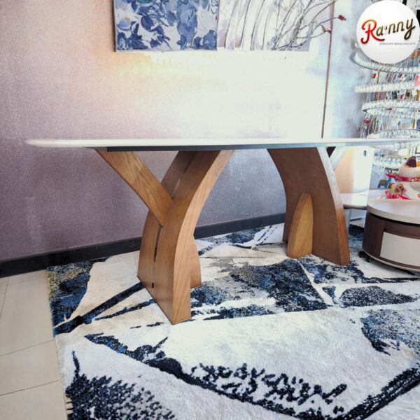 โต๊ะอาหารหินอ่อน ดีไซน์ลักชัวรี่ สไตล์โมเดิร์น [3119-200] - Image 2