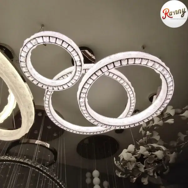 โคมไฟคริสตัล แขวนเพดาน สไตล์โมเดิร์น ลักชัวรี่ ดีไซน์พรีเมียม [622-3D]