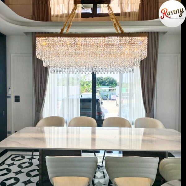 โคมไฟคริสตัล แขวนเพดาน สไตล์โมเดิร์น ลักชัวรี่ ดีไซน์พรีเมียม [86056-160] - Image 10
