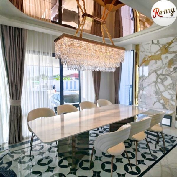 โคมไฟคริสตัล แขวนเพดาน สไตล์โมเดิร์น ลักชัวรี่ ดีไซน์พรีเมียม [86056-160] - Image 11