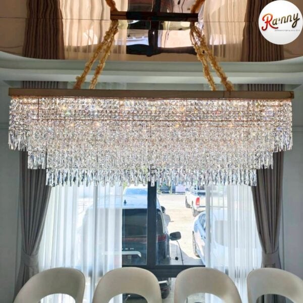 โคมไฟคริสตัล แขวนเพดาน สไตล์โมเดิร์น ลักชัวรี่ ดีไซน์พรีเมียม [86056-160] - Image 12