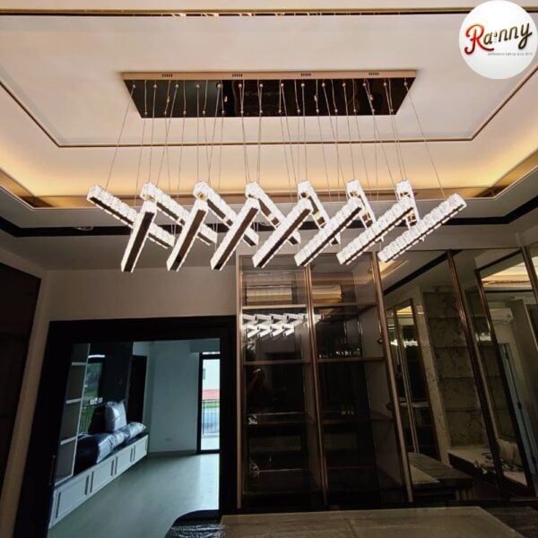 โคมไฟคริสตัล แขวนเพดาน สไตล์โมเดิร์น ลักชัวรี่ ดีไซน์พรีเมียม [2332-120] - Image 9