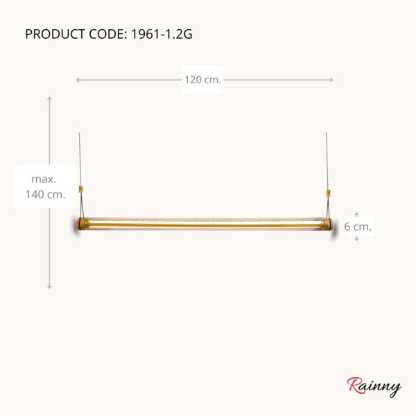 โคมไฟแขวนเพดาน สไตล์โมเดิร์น ลักชัวรี่ ดีไซน์พรีเมียม [1961-1.2G] - Image 3