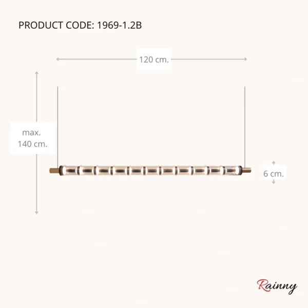 โคมไฟแขวนเพดาน สไตล์โมเดิร์น ลักชัวรี่ ดีไซน์พรีเมียม [1969-1.2B] - Image 3