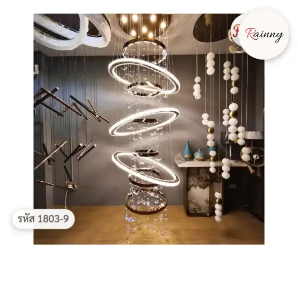 โคมไฟคริสตัล แชนเดอเลียร์ สไตล์โมเดิร์น ลักชัวรี่ ดีไซน์พรีเมียม [1803-9] - Image 2